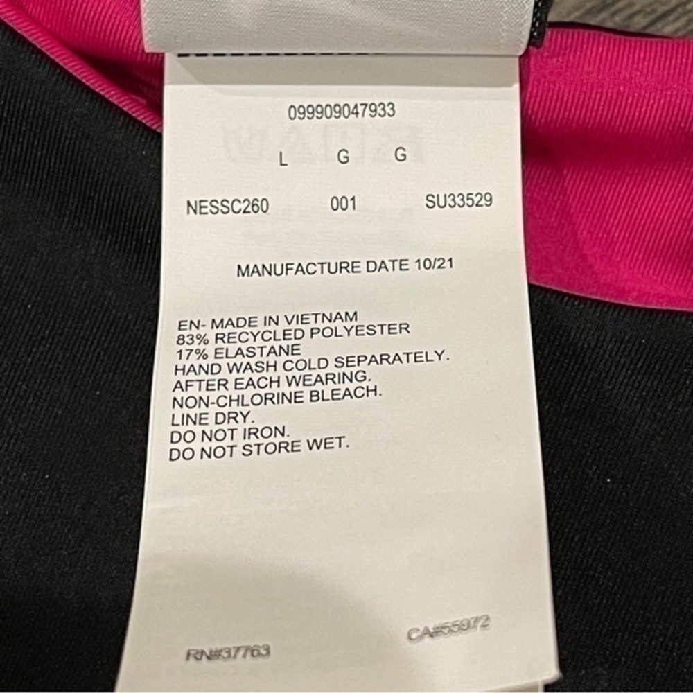Nike Womens Colorblock Reversible Sling Bikini Bottom Large Black Pink Swim NEW - Picture 5 of 12